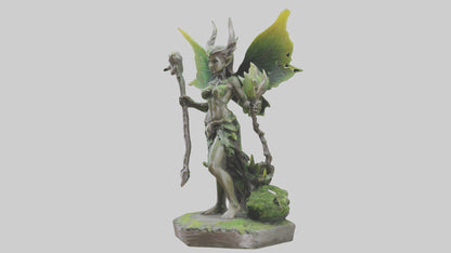 Forest Sprite Warrior statue model 3D model
