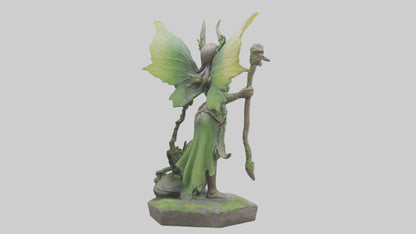 Forest Sprite Warrior statue model 3D model