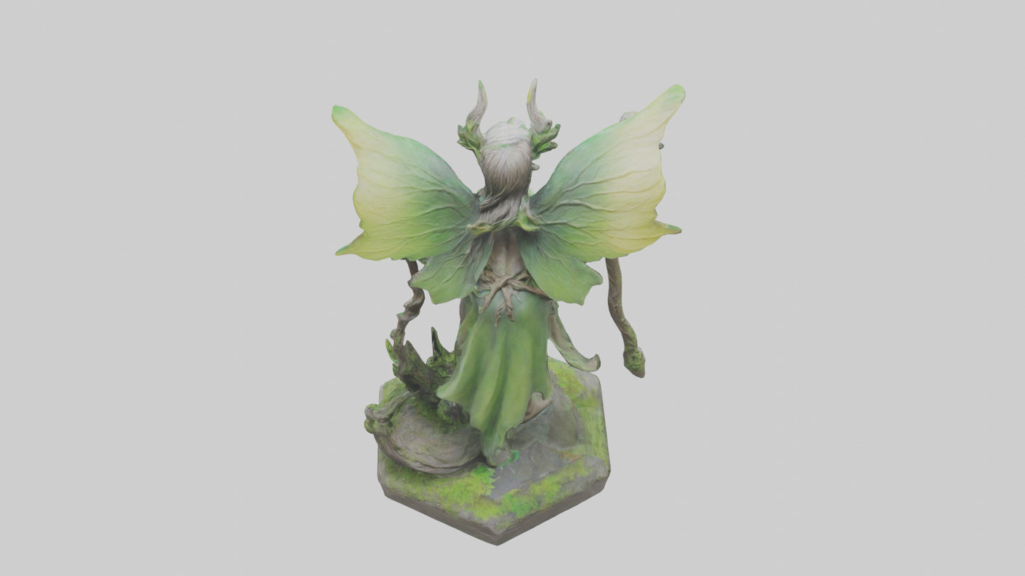 Forest Sprite Warrior statue model 3D model