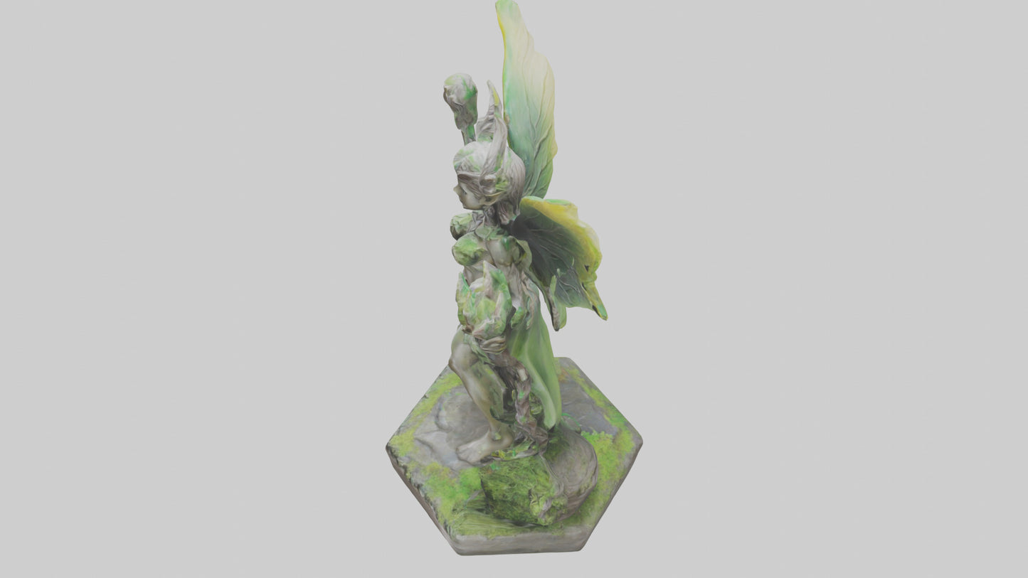 Forest Sprite Warrior statue model 3D model