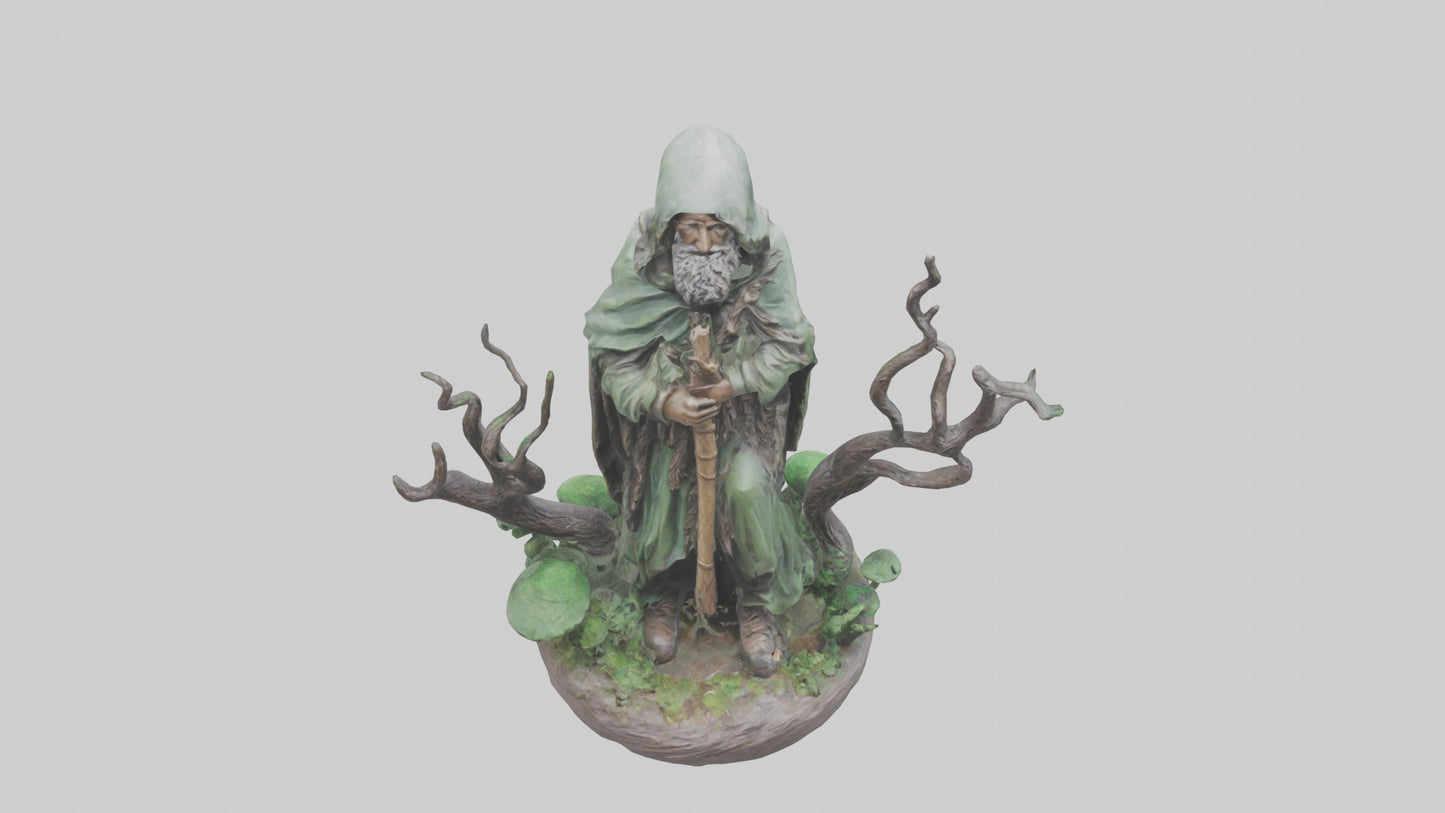 Forest Wanderer statue model 3D model