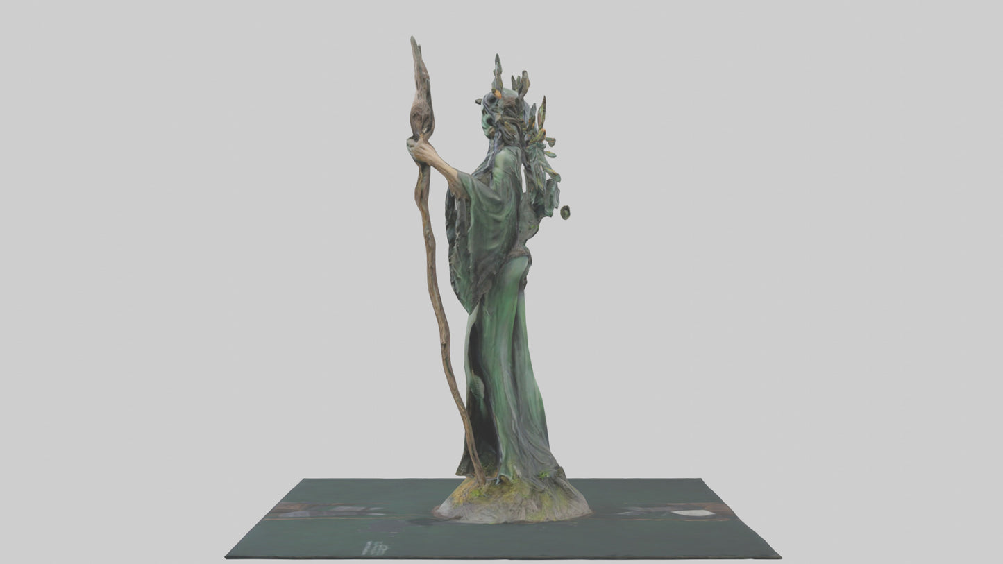 Forest Witch statue model 3D model