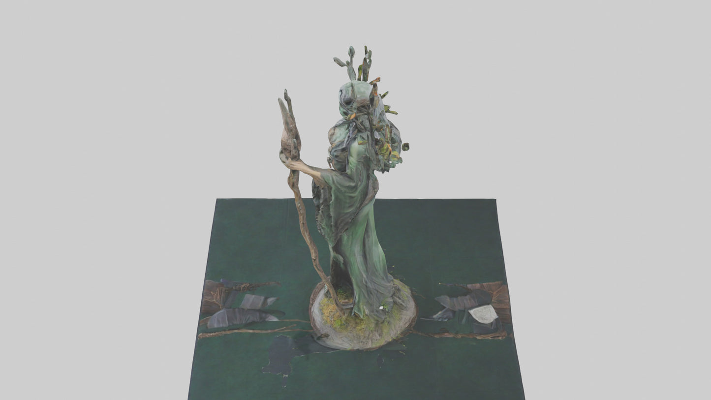 Forest Witch statue model 3D model