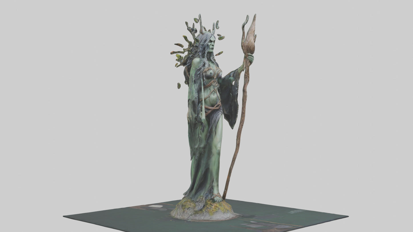 Forest Witch statue model 3D model