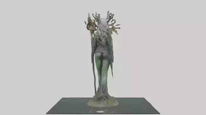 Forest Witch statue model 3D model
