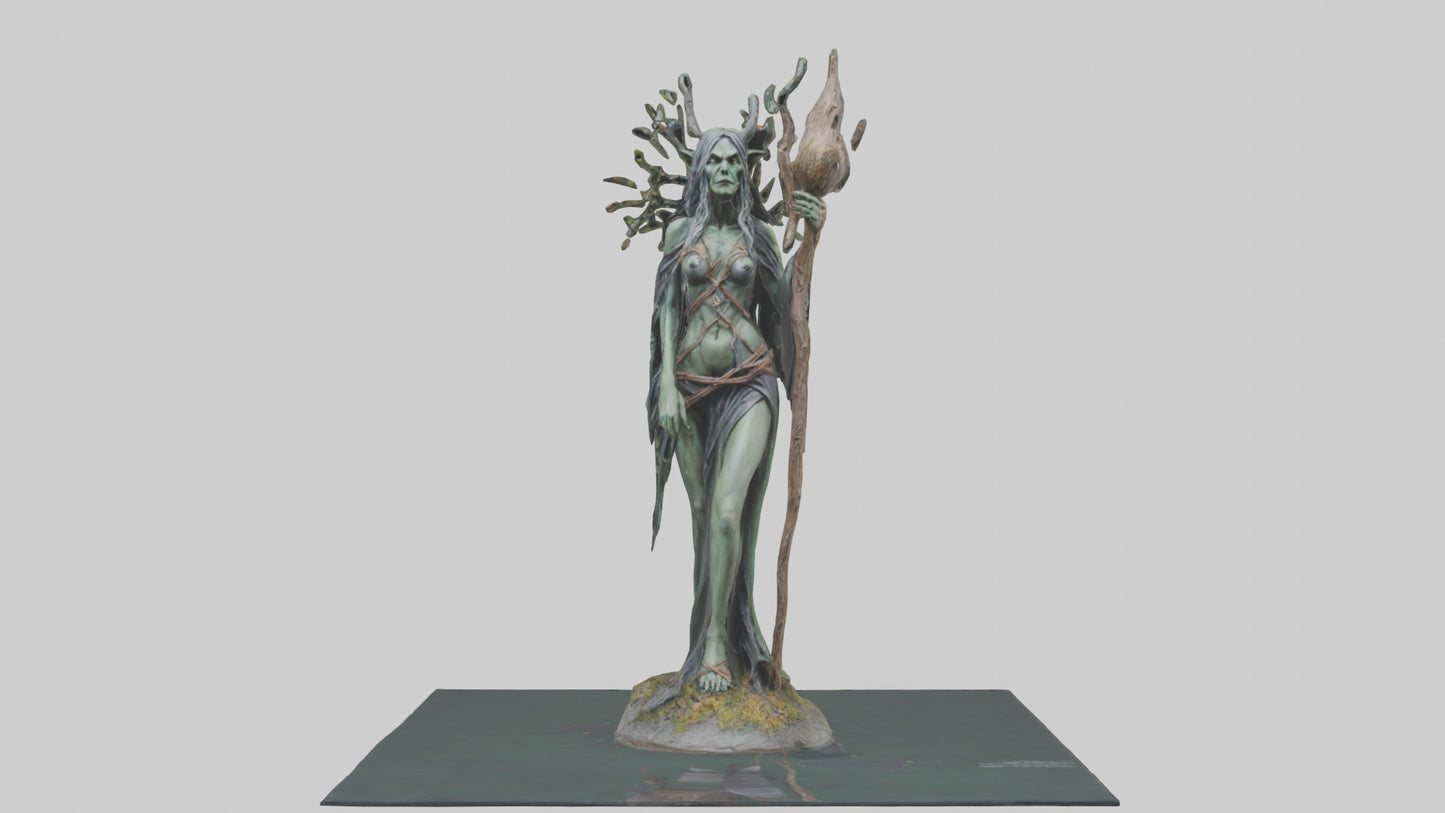 Forest Witch statue model 3D model