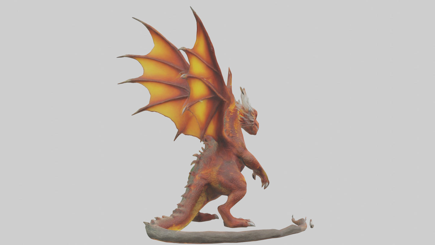 Forestfire Dragon model 3D model