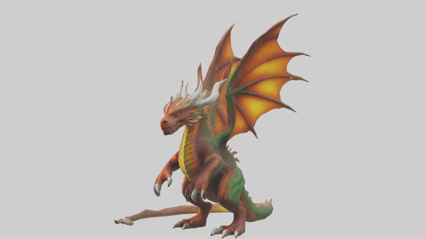 Forestfire Dragon model 3D model