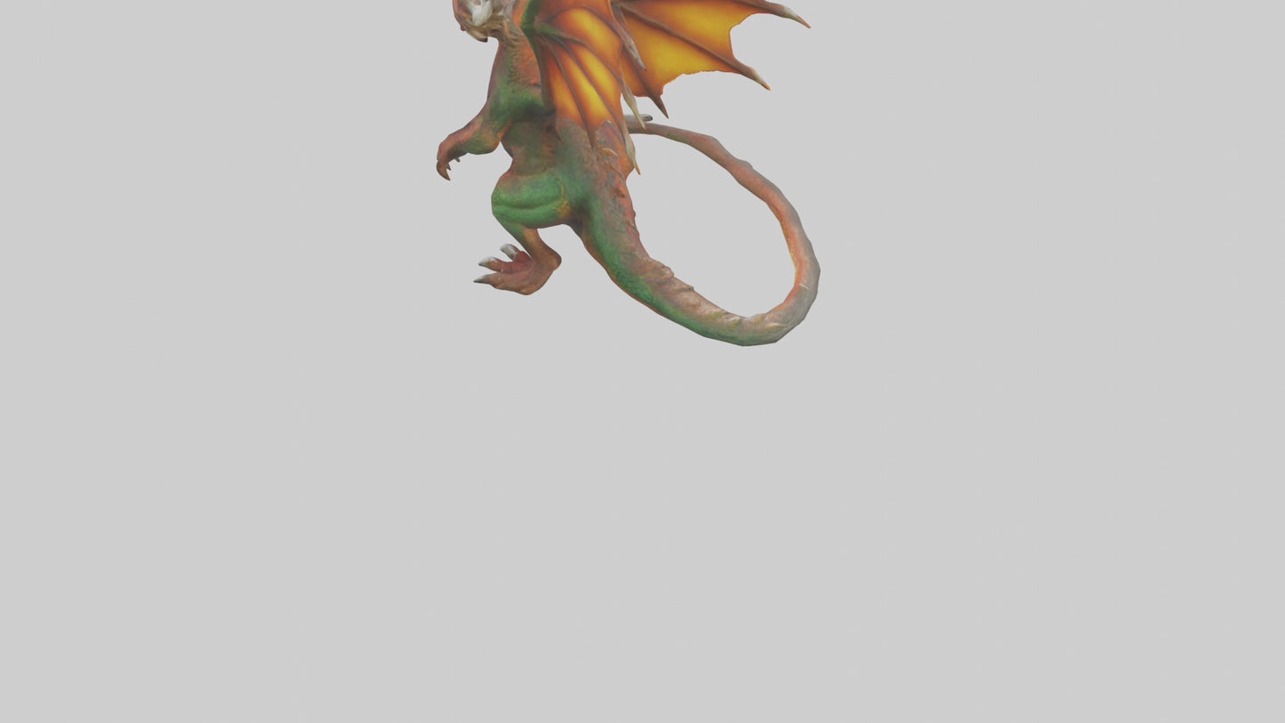 Forestfire Dragon model 3D model