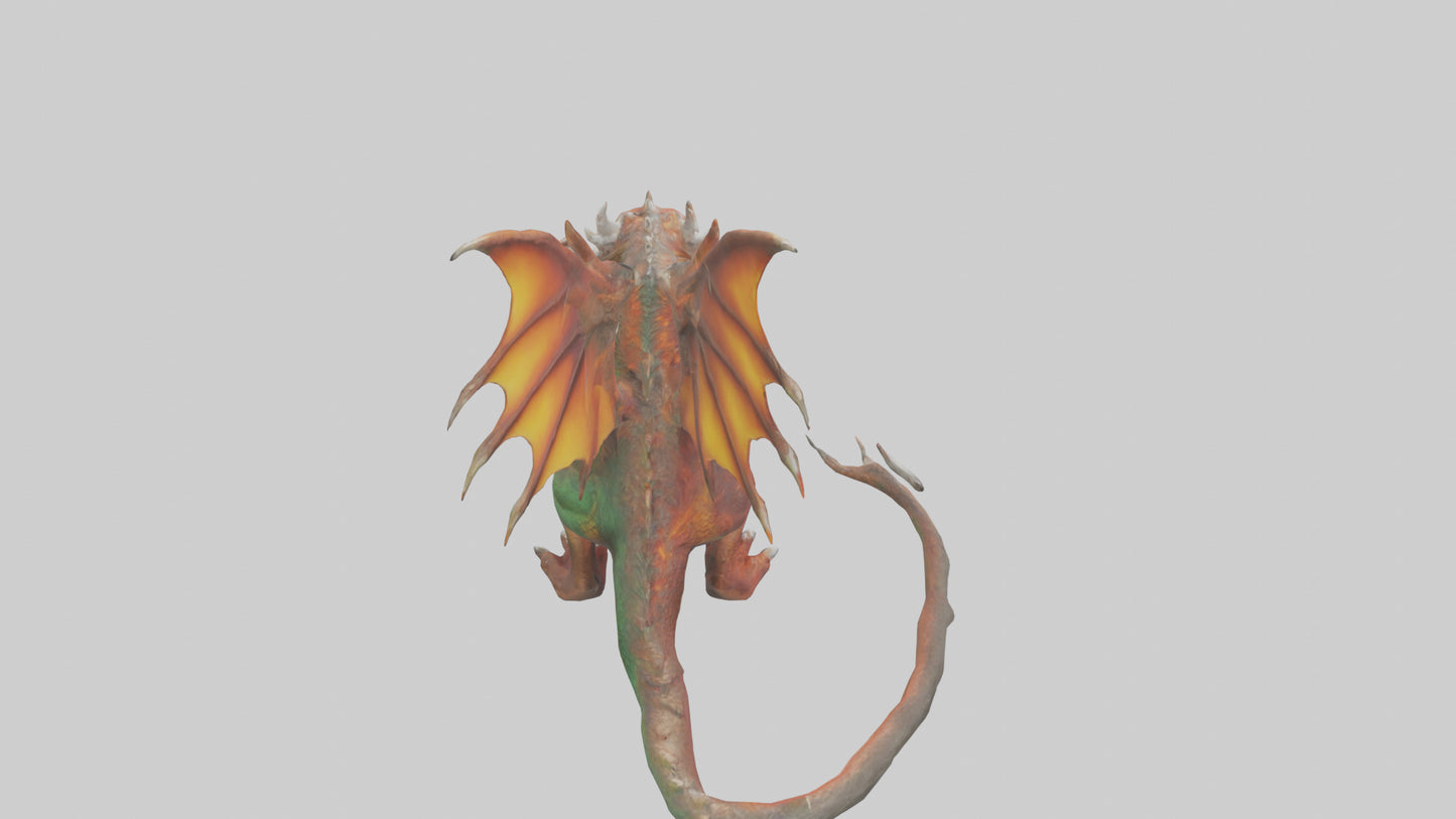 Forestfire Dragon model 3D model
