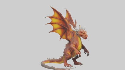 Forestfire Dragon model 3D model