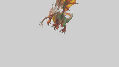 Forestfire Dragon model 3D model