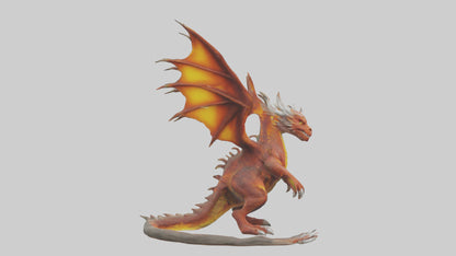 Forestfire Dragon model 3D model