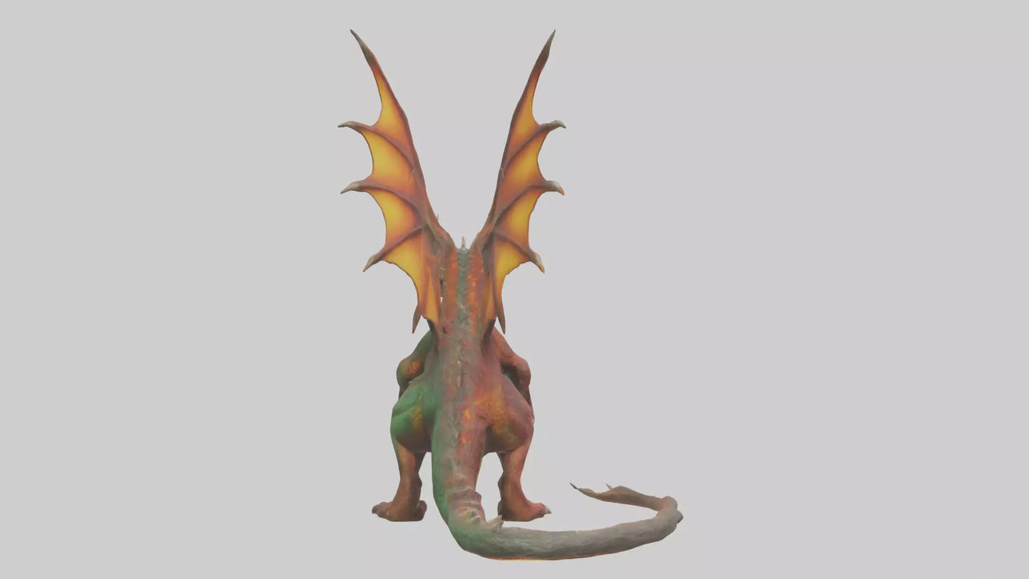 Forestfire Dragon model 3D model