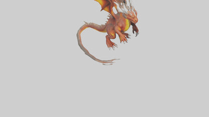 Forestfire Dragon model 3D model
