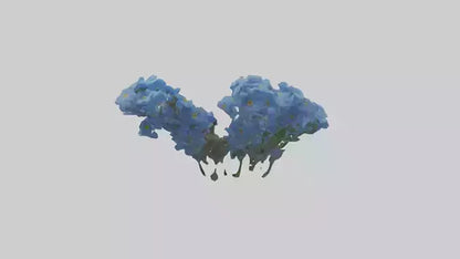 3D model Forgetmenot flower model VR / AR / low-poly