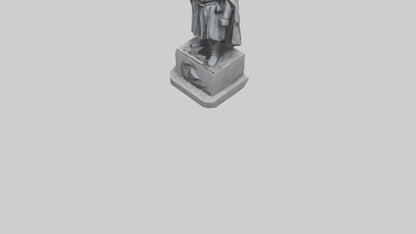 Forlorn Hero statue model VR / AR / low-poly