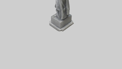 Forlorn Hero statue model VR / AR / low-poly