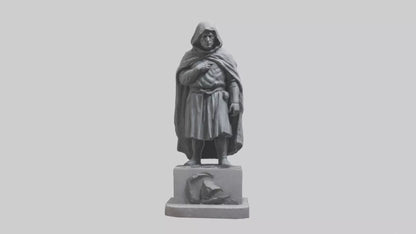 Forlorn Hero statue model VR / AR / low-poly