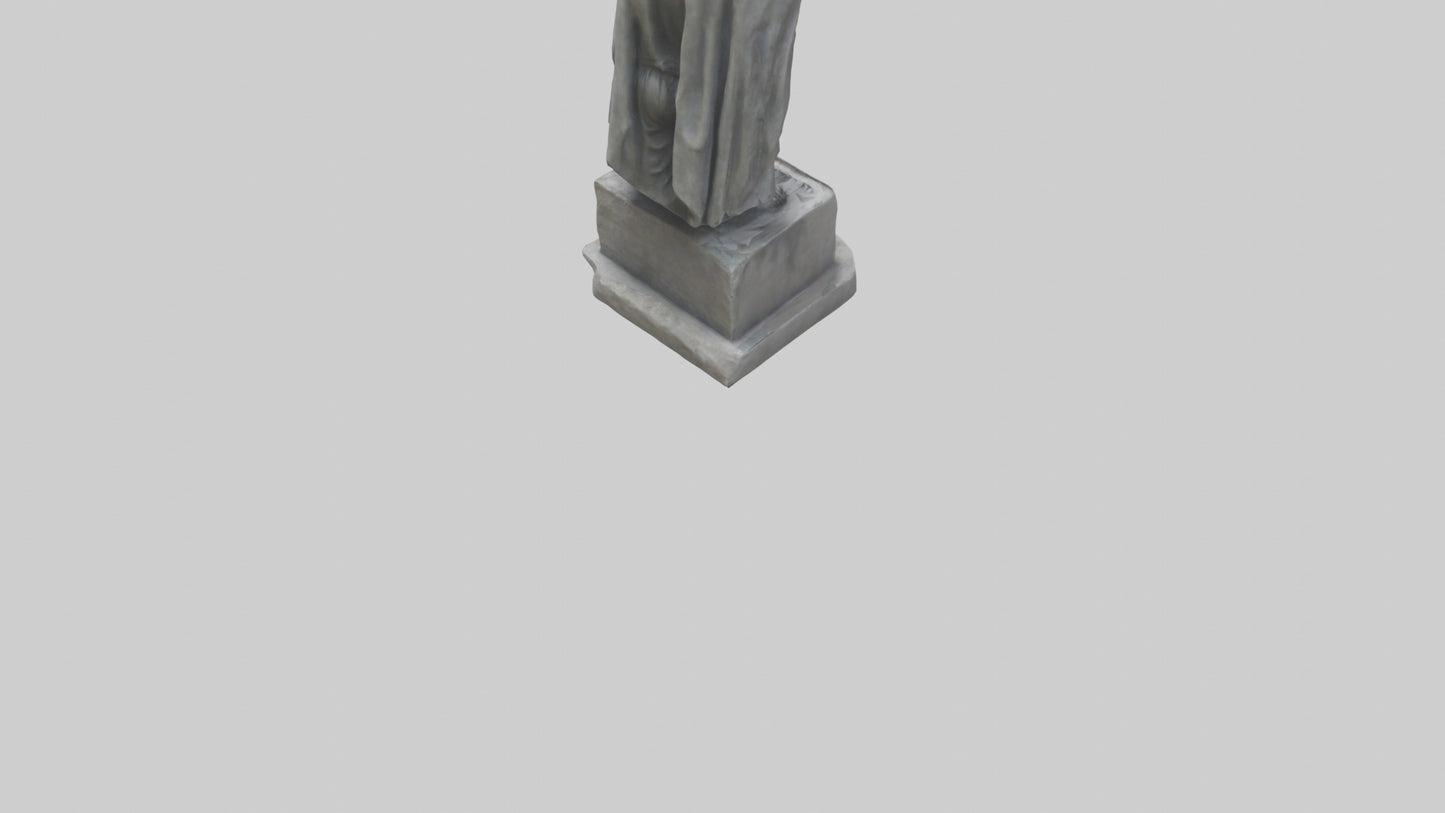 Forlorn Hero statue model VR / AR / low-poly