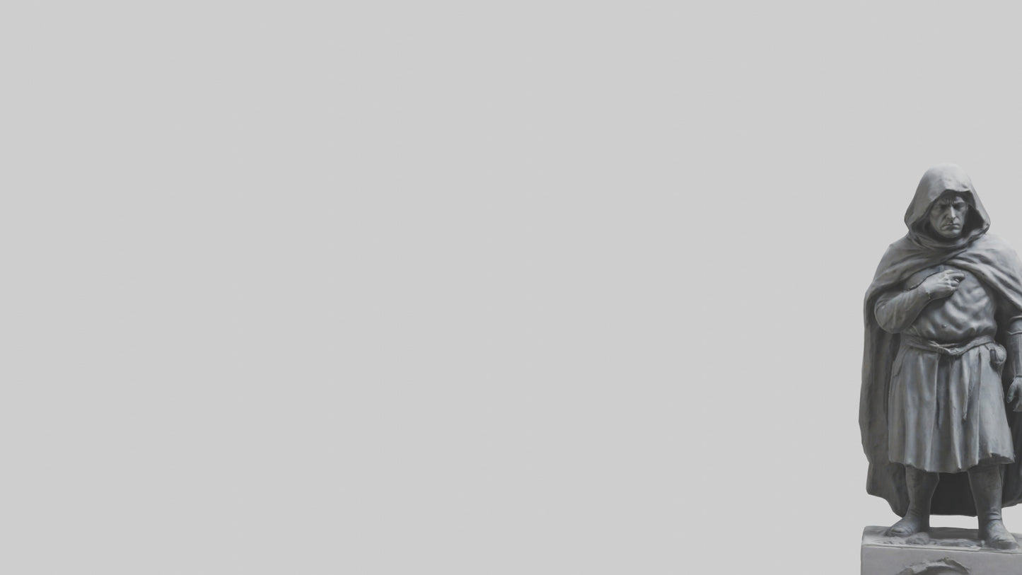 Forlorn Hero statue model VR / AR / low-poly