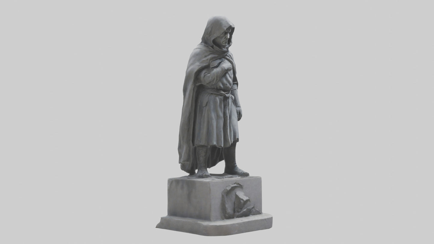 Forlorn Hero statue model VR / AR / low-poly