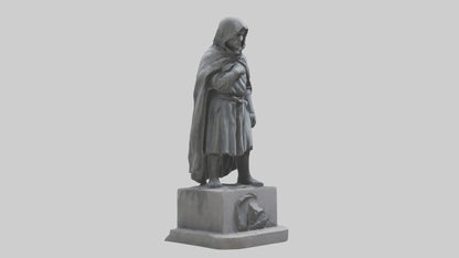 Forlorn Hero statue model VR / AR / low-poly