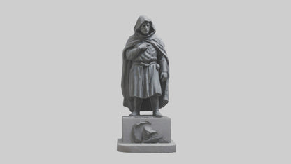Forlorn Hero statue model VR / AR / low-poly