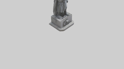 Forlorn Hero statue model VR / AR / low-poly