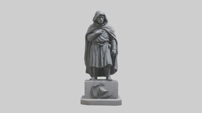Forlorn Hero statue model VR / AR / low-poly