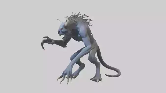 3D model Forsaken Beast model VR / AR / low-poly