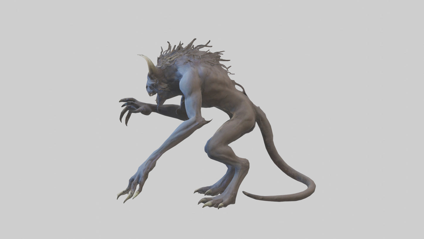 3D model Forsaken Beast model VR / AR / low-poly