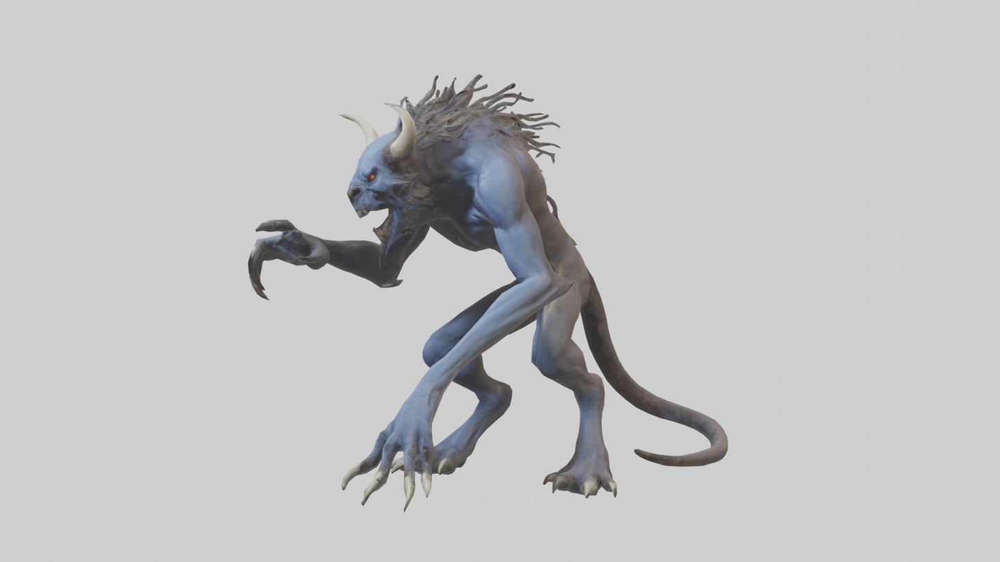 3D model Forsaken Beast model VR / AR / low-poly