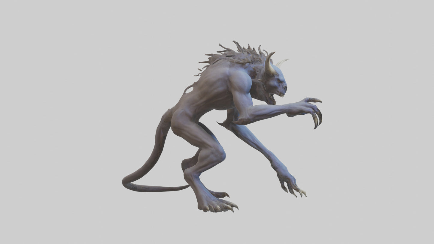 3D model Forsaken Beast model VR / AR / low-poly