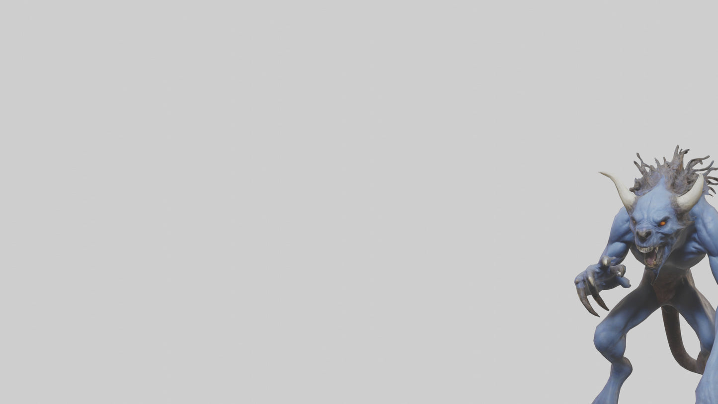 3D model Forsaken Beast model VR / AR / low-poly