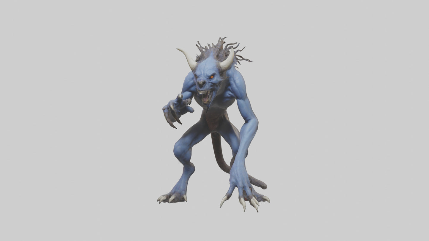 3D model Forsaken Beast model VR / AR / low-poly