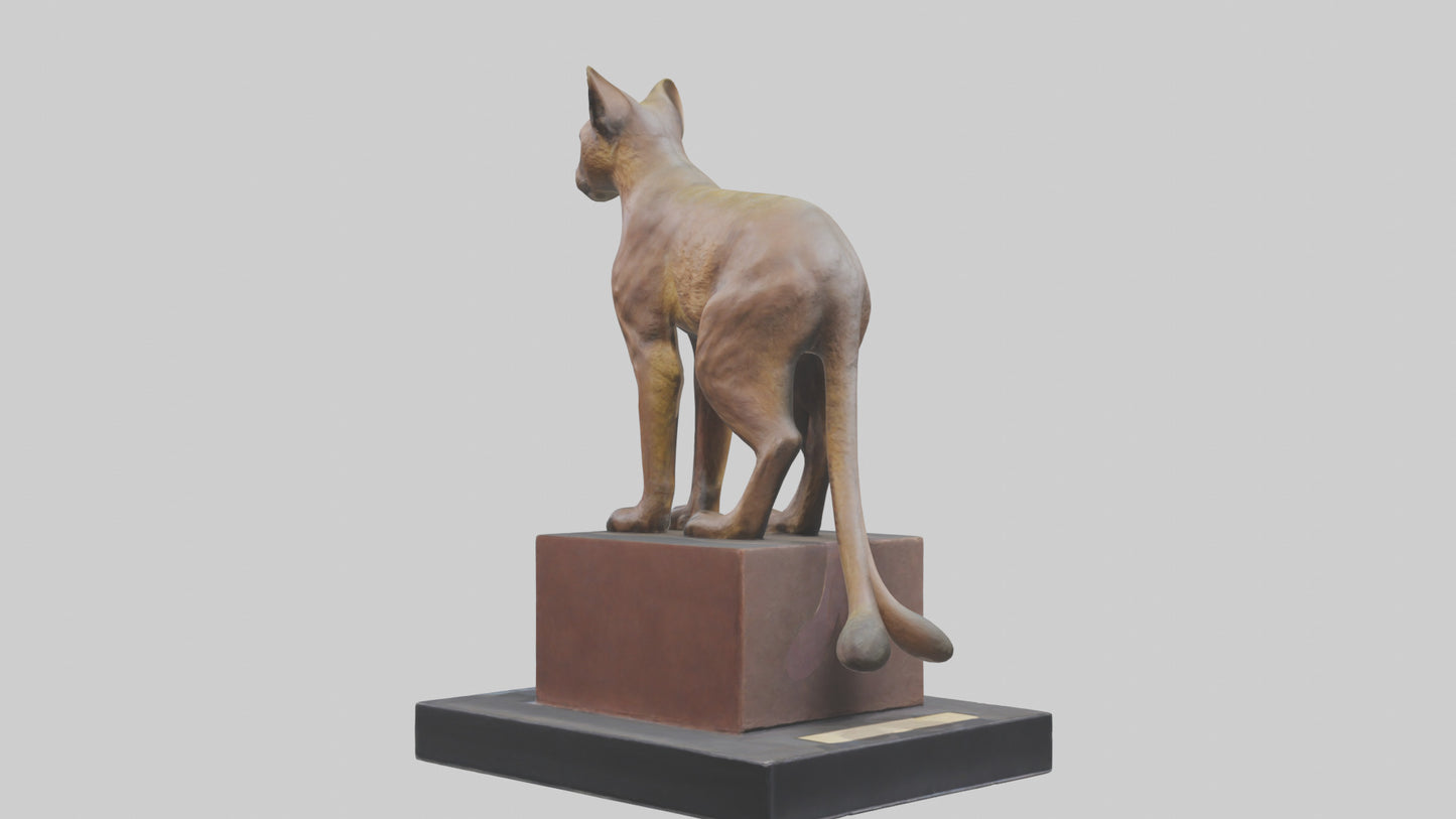 Fossa statue model 3D model