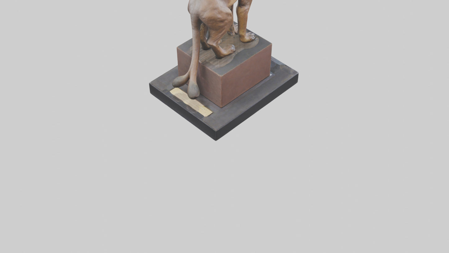 Fossa statue model 3D model