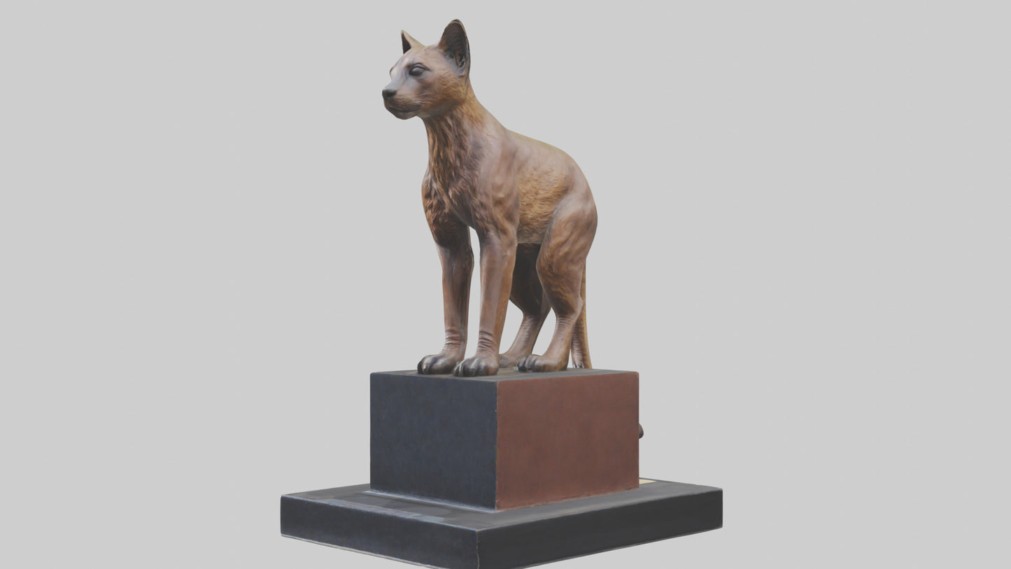 Fossa statue model 3D model