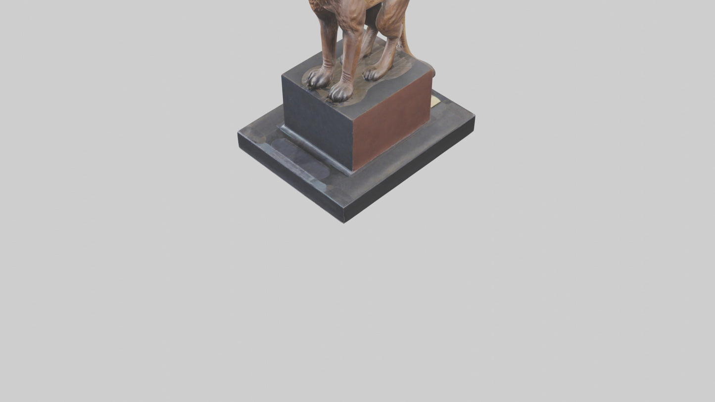 Fossa statue model 3D model