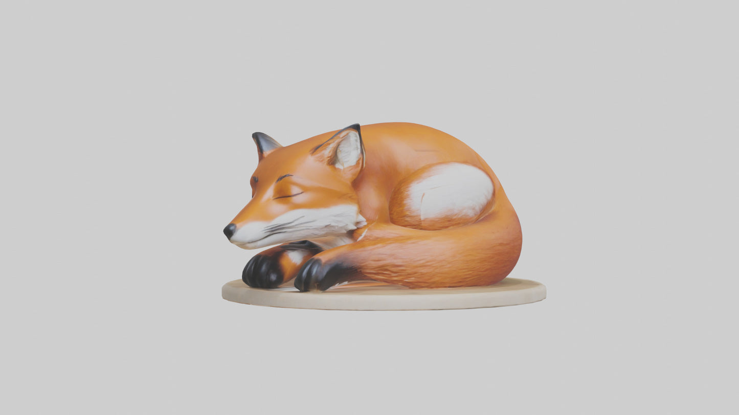 Fox sleeping model 3D model