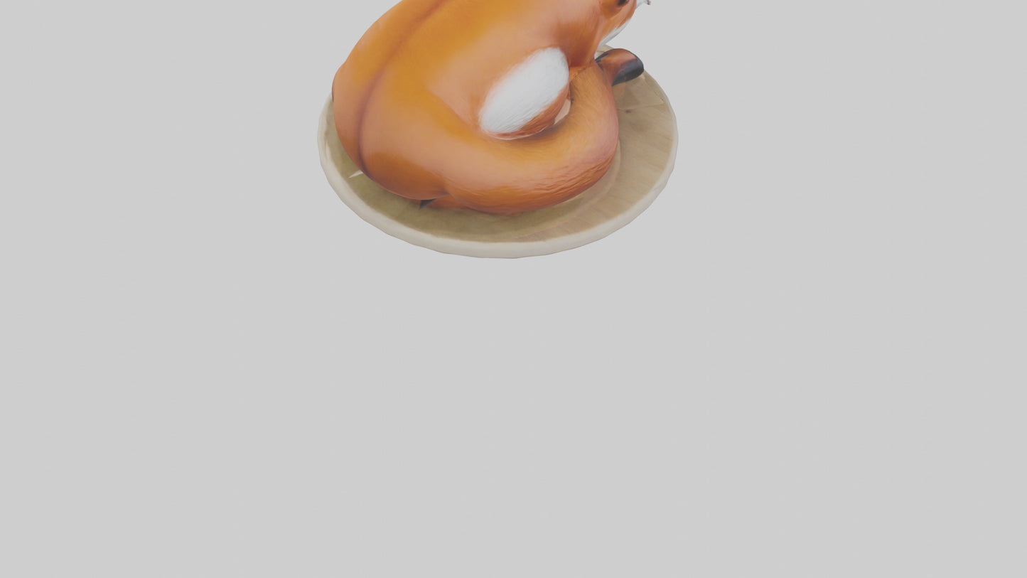 Fox sleeping model 3D model