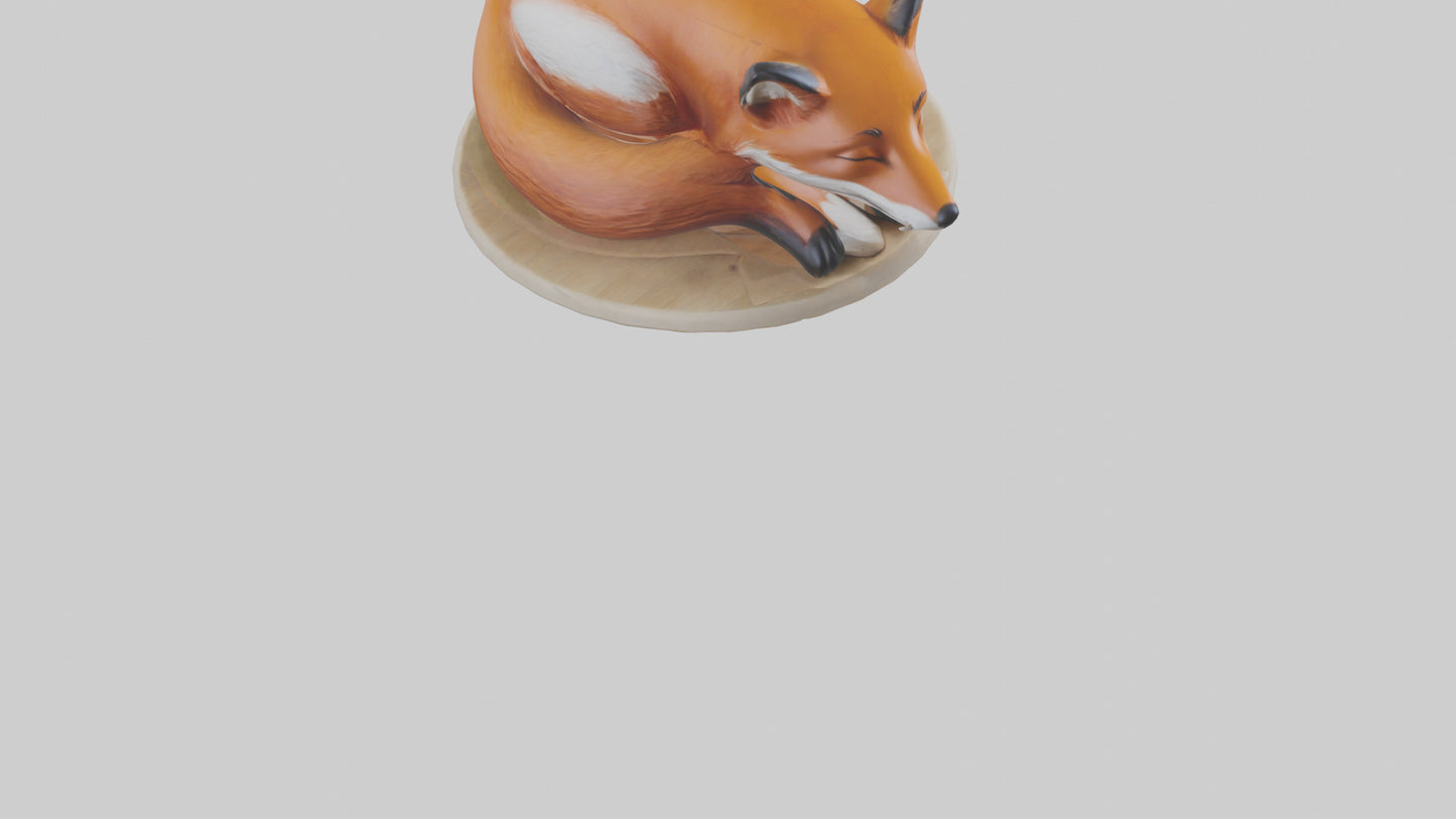 Fox sleeping model 3D model