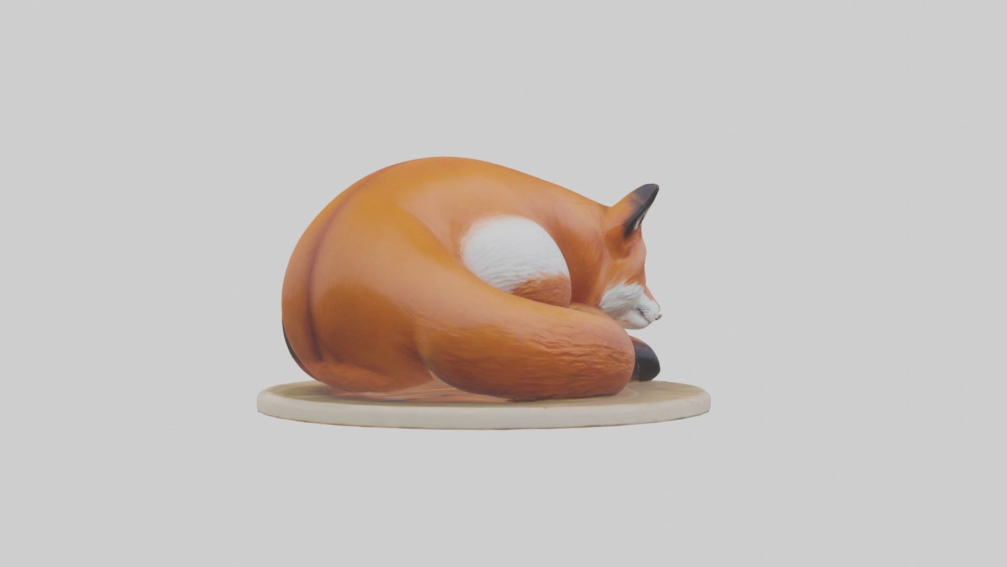 Fox sleeping model 3D model