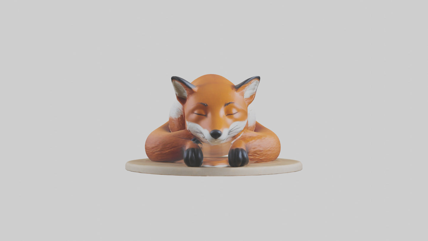 Fox sleeping model 3D model