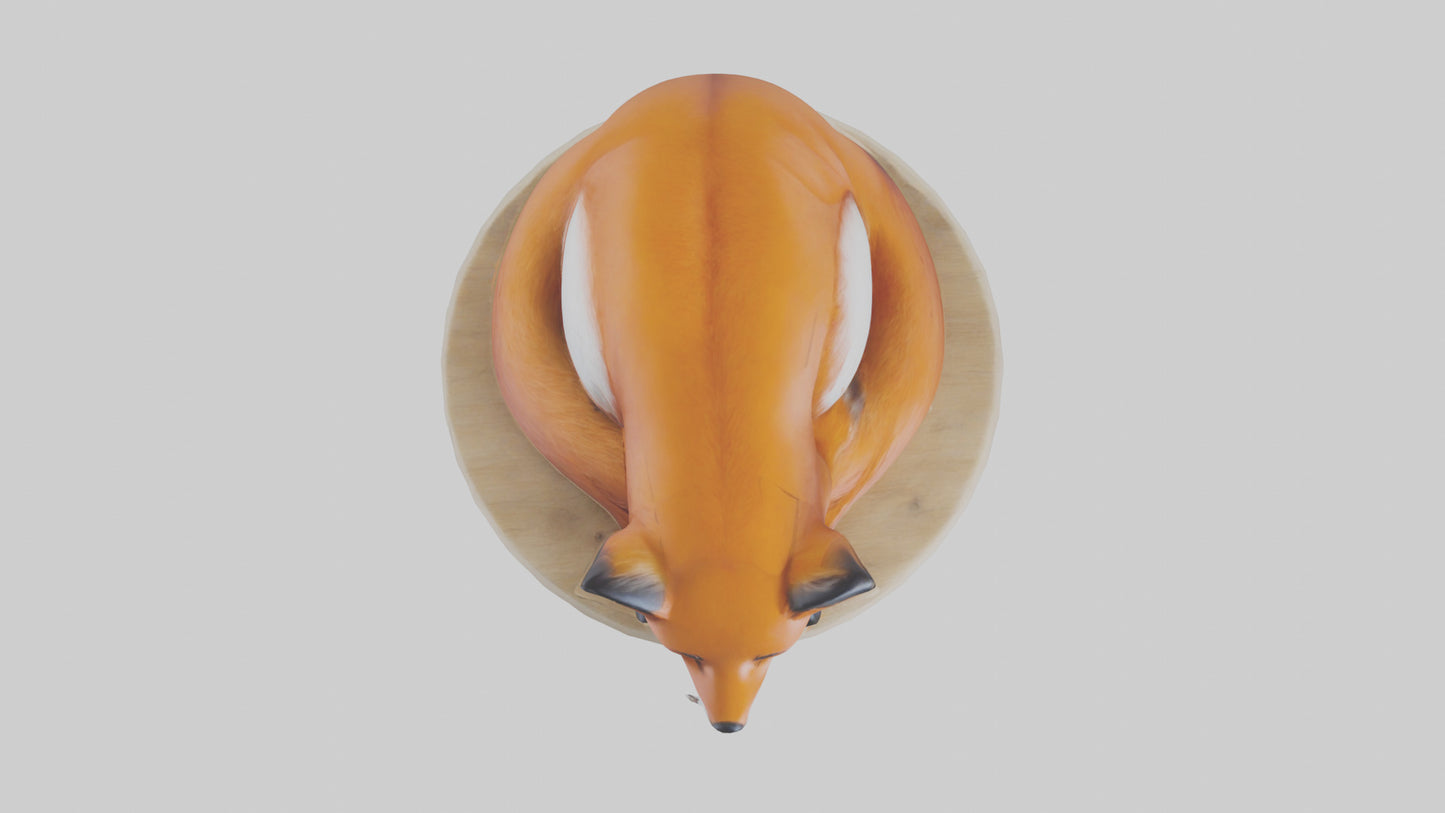 Fox sleeping model 3D model