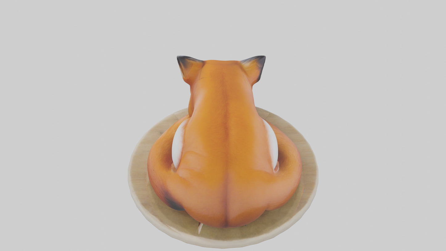 Fox sleeping model 3D model