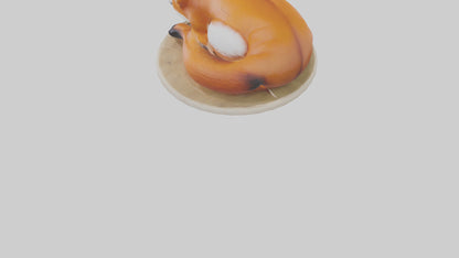 Fox sleeping model 3D model