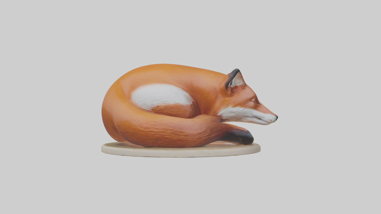 Fox sleeping model 3D model