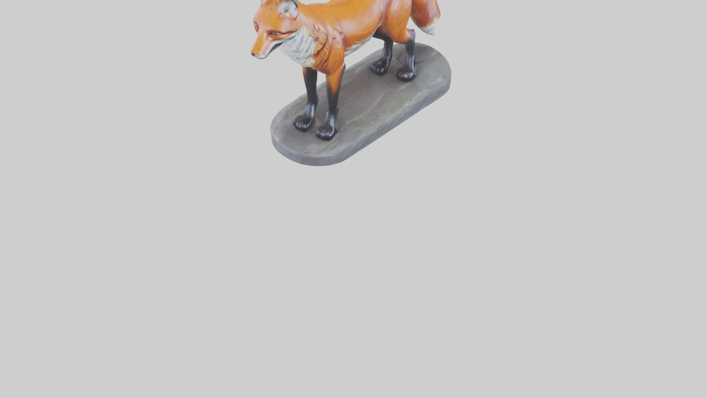 Fox statue model 3D model